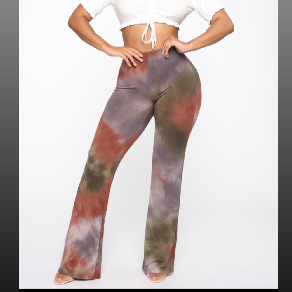 The Tide Is High Tie Dye Flare Pants